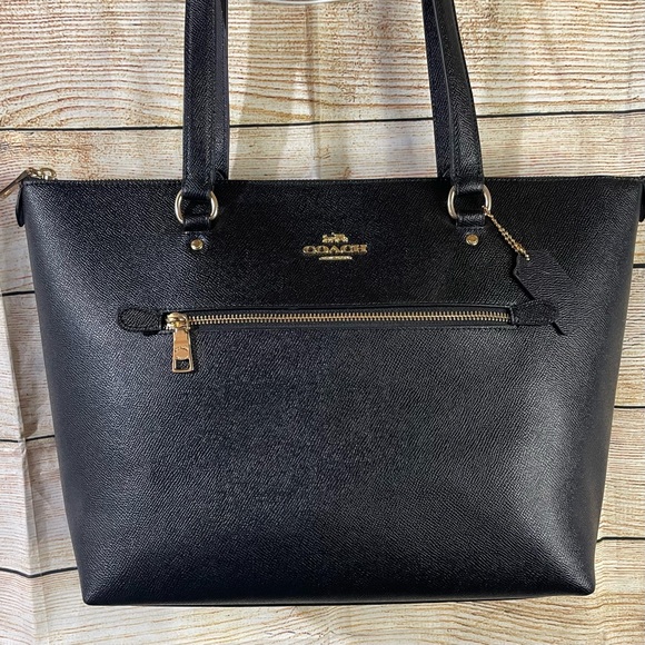 Coach authentic leather shoulder black bag - Picture 4 of 12